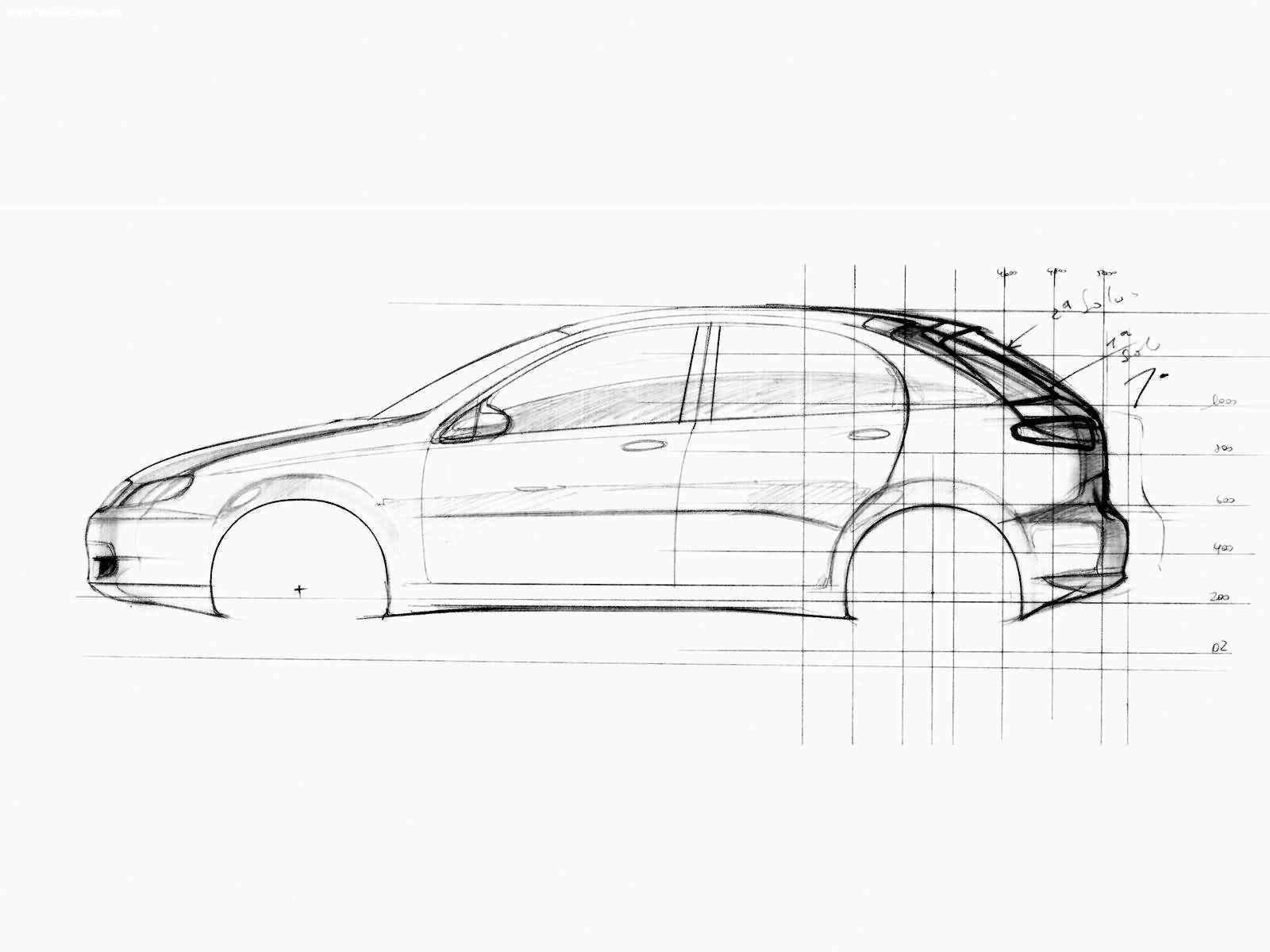 Chevrolet Lacetti универсал чертеж